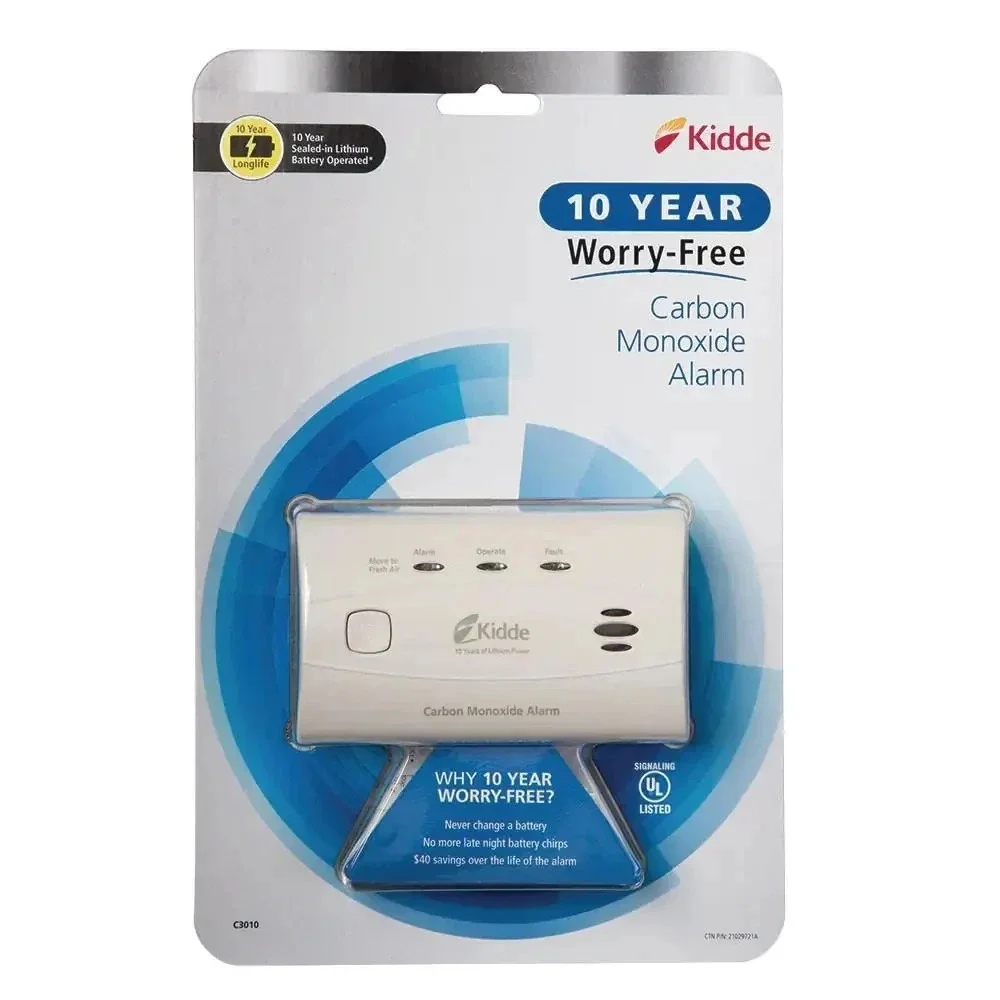 Kidde C3010 Carbon Monoxide Alarm 10 Year - New Sealed